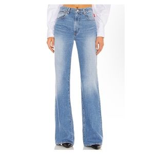 NWT REVOLVE x denimist evelyn wide leg jeans in mote